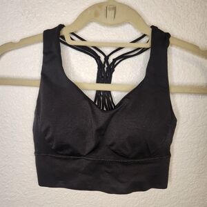 profit Black Strappy Women's Sports Bra size S